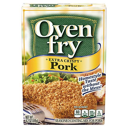 Oven Fry Extra Crispy Seasoned Coating Mix for Pork Box - 4.2 Oz - Image 5