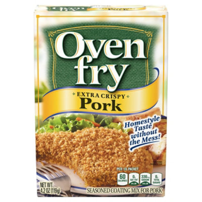 Oven Fry Extra Crispy Seasoned Coating Mix for Pork Box - 4.2 Oz - Image 1