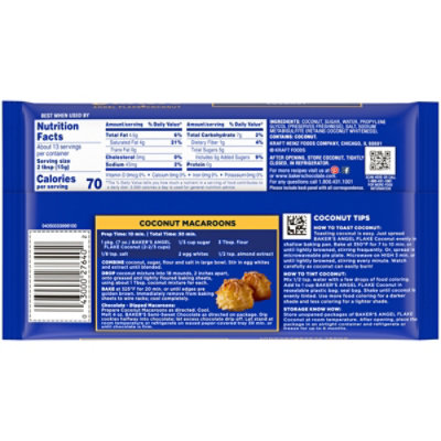 Baker's Sweetend Coconut Angel Flake Coconut - 7 Oz - Image 2