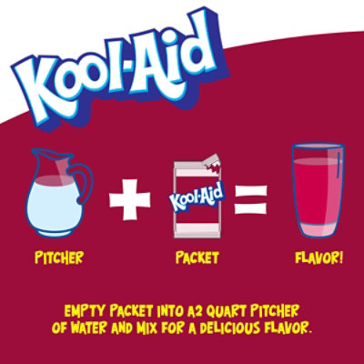 Kool-Aid Unsweetened Black Cherry Artificially Flavored Powdered Soft Drink Mix Packet - 0.13 Oz - Image 5