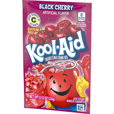 Kool-Aid Unsweetened Black Cherry Artificially Flavored Powdered Soft Drink Mix Packet - 0.13 Oz - Image 9