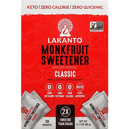 Lakanto Sweetener Monkfruit Classic - 3.17 Oz - Image 2