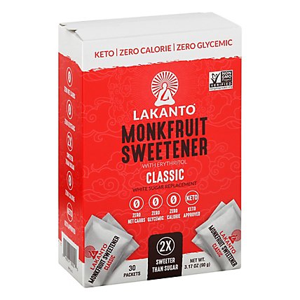Lakanto Sweetener Monkfruit Classic - 3.17 Oz - Image 1