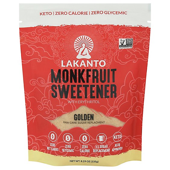 Lakanto Sweetener Monkfruit Golden - 8.29 Oz