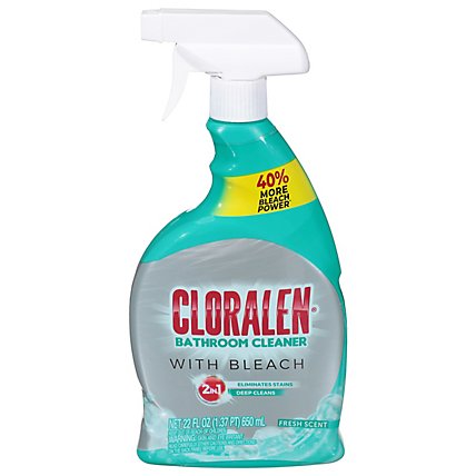 Cloralen Bathroom Cleaner with Bleach Fresh Scent - 22 Fl. Oz. - Image 1