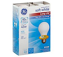 GE 43 Watt Soft White 4pk - 4 Count