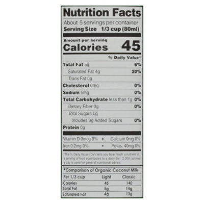 Native For Coconut Milk Lite - 13.5 Fl. Oz. - Image 3