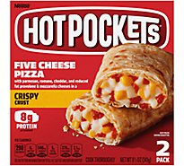 Hot Pockets Sandwiches Five Cheese Pizza Crispy Crust - 2-4.5 Oz