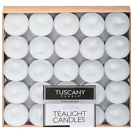 Langley Tealights White 50ct - Each - Image 1