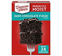 Duncan Hines Perfectly Moist Dark Chocolate Fudge Cake Mix - 15.25 Oz