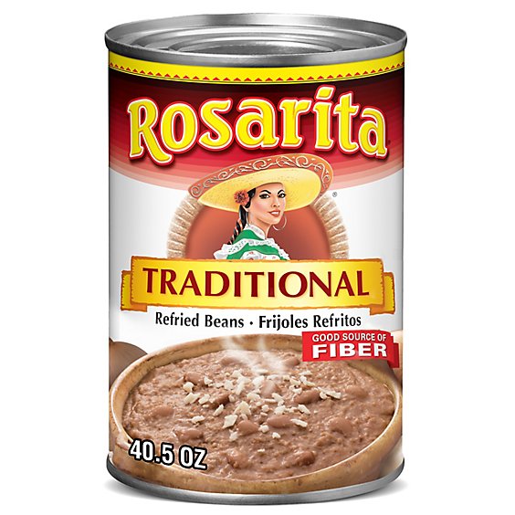 Rosarita Traditional Refried Beans - 40.5 Oz