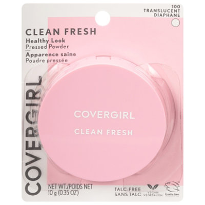 Covergirl Clean Fresh Pressed Powder Translucent Diaphane 100 - 0.35 Oz - Image 3