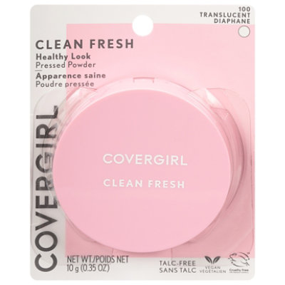 Covergirl Clean Fresh Pressed Powder Translucent Diaphane 100 - 0.35 Oz