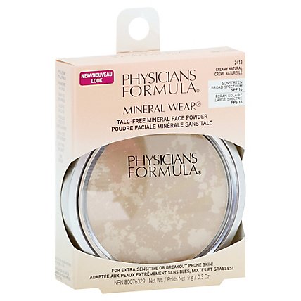 Physicians Formula Talc-Free Face Powder Creamy Naturals - 2.91Oz - Image 1