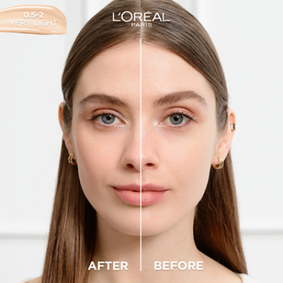 L'Oreal Paris True Match Very Light 0.5 To 2 Hyaluronic Tinted Serum Foundation Makeup - 1 Oz - Image 3