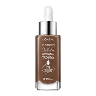 L'Oreal Paris True Match Deep 8 To 10 Hyaluronic Tinted Serum Foundation Makeup - 1 Oz - Image 1