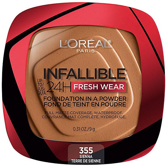 L'Oreal Paris Infallible Sienna Up to 24 Hour Fresh Wear Foundation In A Powder - 0.31 Oz