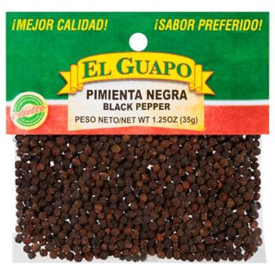 El Guapo Black Pepper Whole - 1.25 Oz
