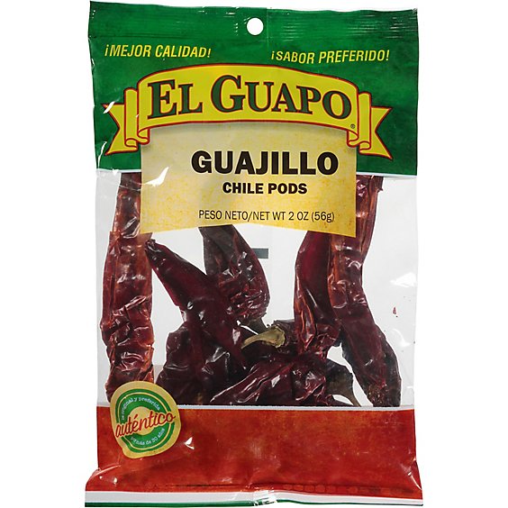 El Guapo Whole Guajillo Chili Pods (Chile Guajillo Entero) - 2 Oz