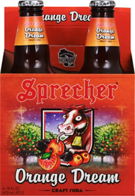 Sprecher Soda Orange Dream - 4-16 Fl. Oz. - Image 2