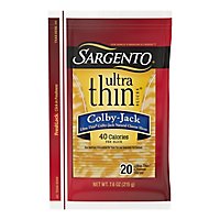Sargento Cheese Slices Ultra Thin Colby Jack 20 Count - 7.60 Oz - Image 3