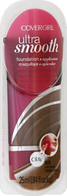 COVERGIRL Ultrasmooth Foundation + Applicator Soft Sable 875 - 0.84 Fl. Oz.