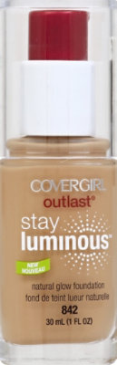 COVERGIRL Outlast Foundation Stay Luminous Natural Glow Medium Beige ...