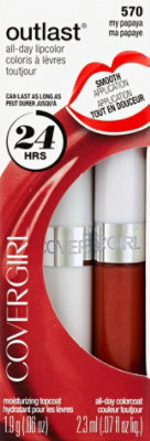 COVERGIRL Outlast All Day My Papaya 570 Lip Color- 0.13 Fl. Oz. - Image 2