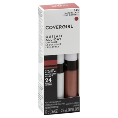 COVERGIRL Outlast Lipcolor All-Day Naturalast 545 2 Count -  0.13 Oz - Image 1