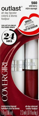 COVERGIRL Outlast Lipcolor All-Day Wild Berry 560 2 Count - 0.13 Oz - Image 2