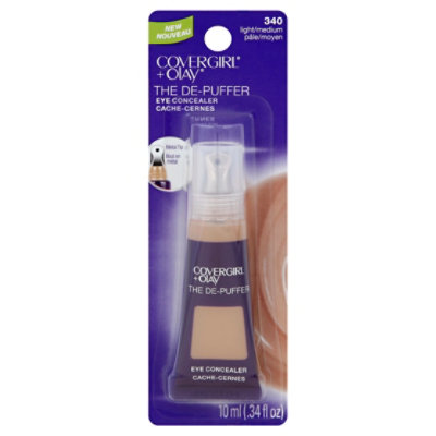 COVERGIRL + Olay De-Puffer Eye Concealer Light/Medium 340 - 0.34 Fl. Oz.