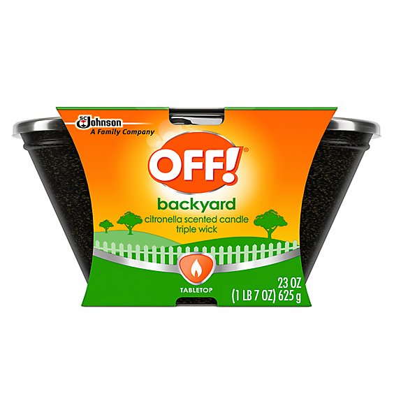 OFF! Outdoor Up To 50 Hours Backyard Triple Wick Scented Citronella Candle Bucket - 23 Oz