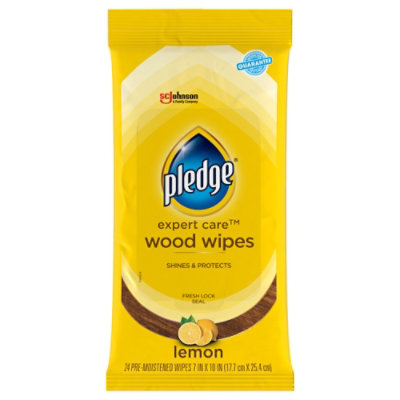 Pledge Expert Care Wood Wipes - 24 Count - Image 2