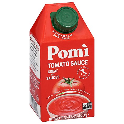 Pomi Tomatoes 100% Italian All Natural Tomato Sauce - 17.64 Oz