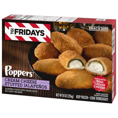 TGI Fridays Frozen Appetizers Cream Cheese Stuffed Jalapeno Poppers Box - 8 Oz - Image 4