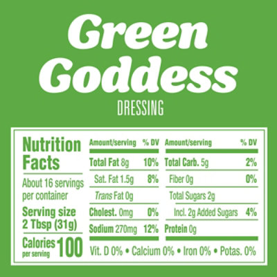 Kraft Green Goddess Salad Dressing Bottle - 16 Fl. Oz. - Image 7