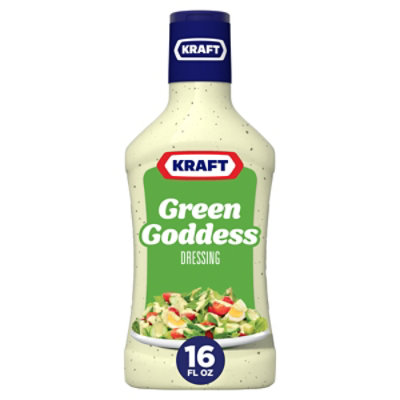 Kraft Green Goddess Salad Dressing Bottle - 16 Fl. Oz. - Image 1