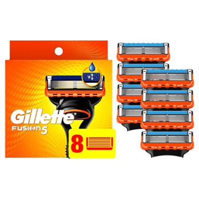 Gillette Fusion5 Mens Razor Blade Refills - 8 Count