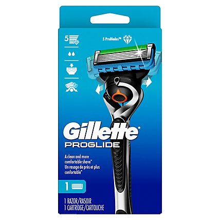 Gillette ProGlide Mens Razor Handle + 1 Blade Refill - Each - Image 4