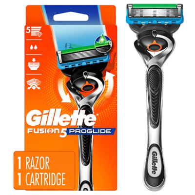 Gillette ProGlide Mens Razor Handle + 1 Blade Refill - Each - Image 1