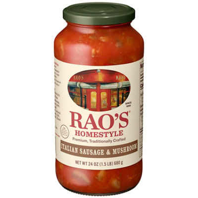 Rao's Homemade Sausage & Mushroom Sauce - 24 Oz - Image 1