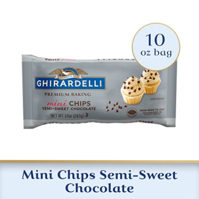 Ghirardelli Mini Semi-Sweet Chocolate Premium Baking Chips - 10 Oz - Image 1