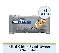 Ghirardelli Mini Semi-Sweet Chocolate Premium Baking Chips - 10 Oz