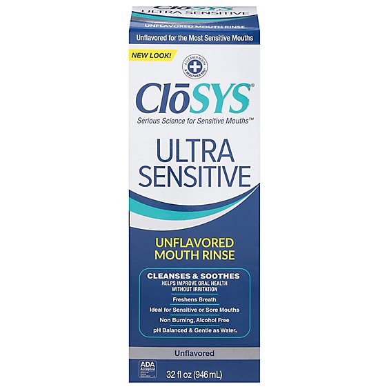Closys Oral Health Rinse Alcohol-Free Un-Flavored - 32 Fl. Oz.