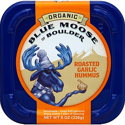 Blue Moose of Boulder Garlic Hummus - 8 Oz - Image 2