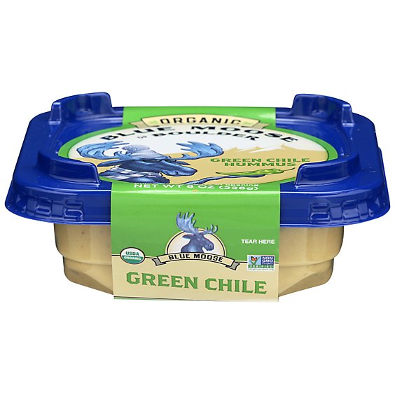 Blue Moose Green Chile Hummus - 8 Oz