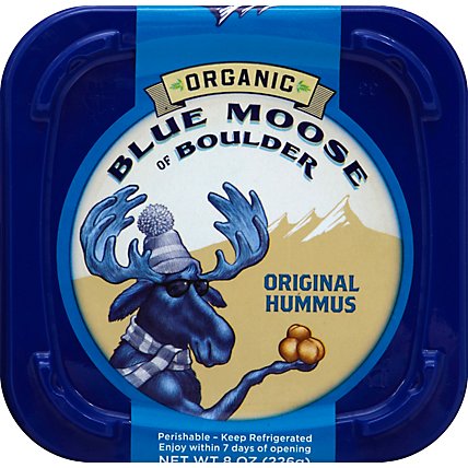 Blue Moose of Boulder Hummus Original - 8 Oz - Image 1