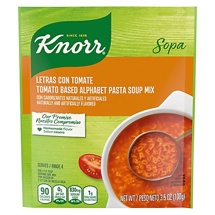 Knorr Sopa Tomato Based Alphabet Pasta Soup Mix - 3.5 Oz - Image 3
