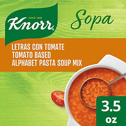 Knorr Sopa Tomato Based Alphabet Pasta Soup Mix - 3.5 Oz - Image 1