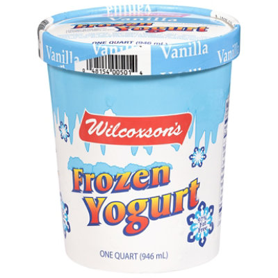 Wilcoxson's Vanilla Frozen Yogurt - 1 Quart - Image 1